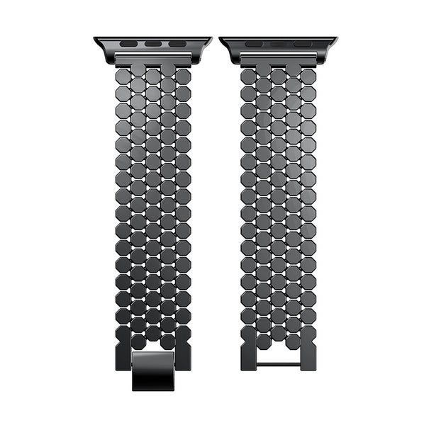 Fish-scale Pattern Stainless Steel Bracelet for Apple Watch (Apple Bracelet.01) سوار ساعة آبل