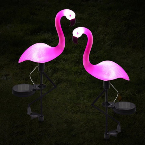 Waterproof Flamingo Solar Lamp