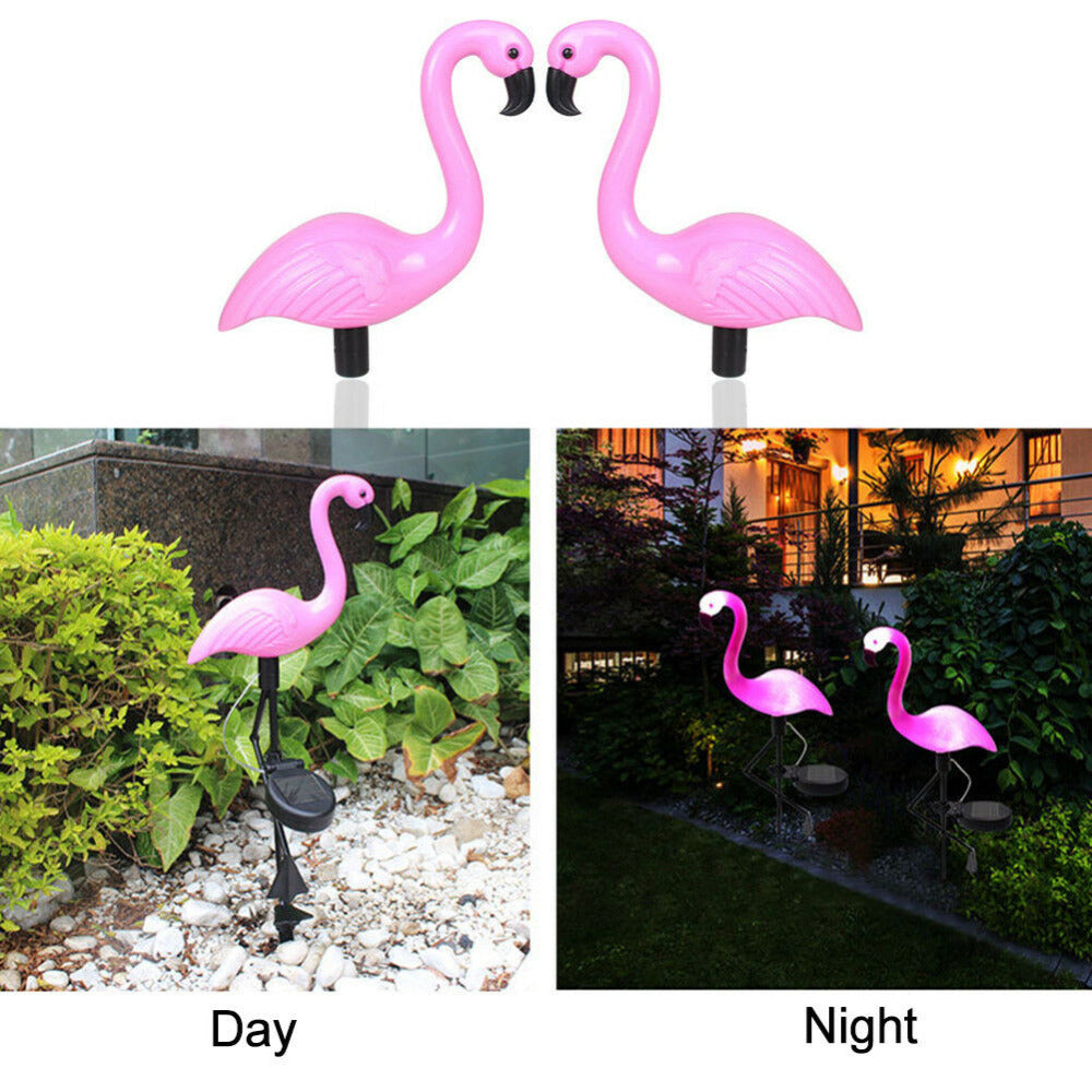 Waterproof Flamingo Solar Lamp