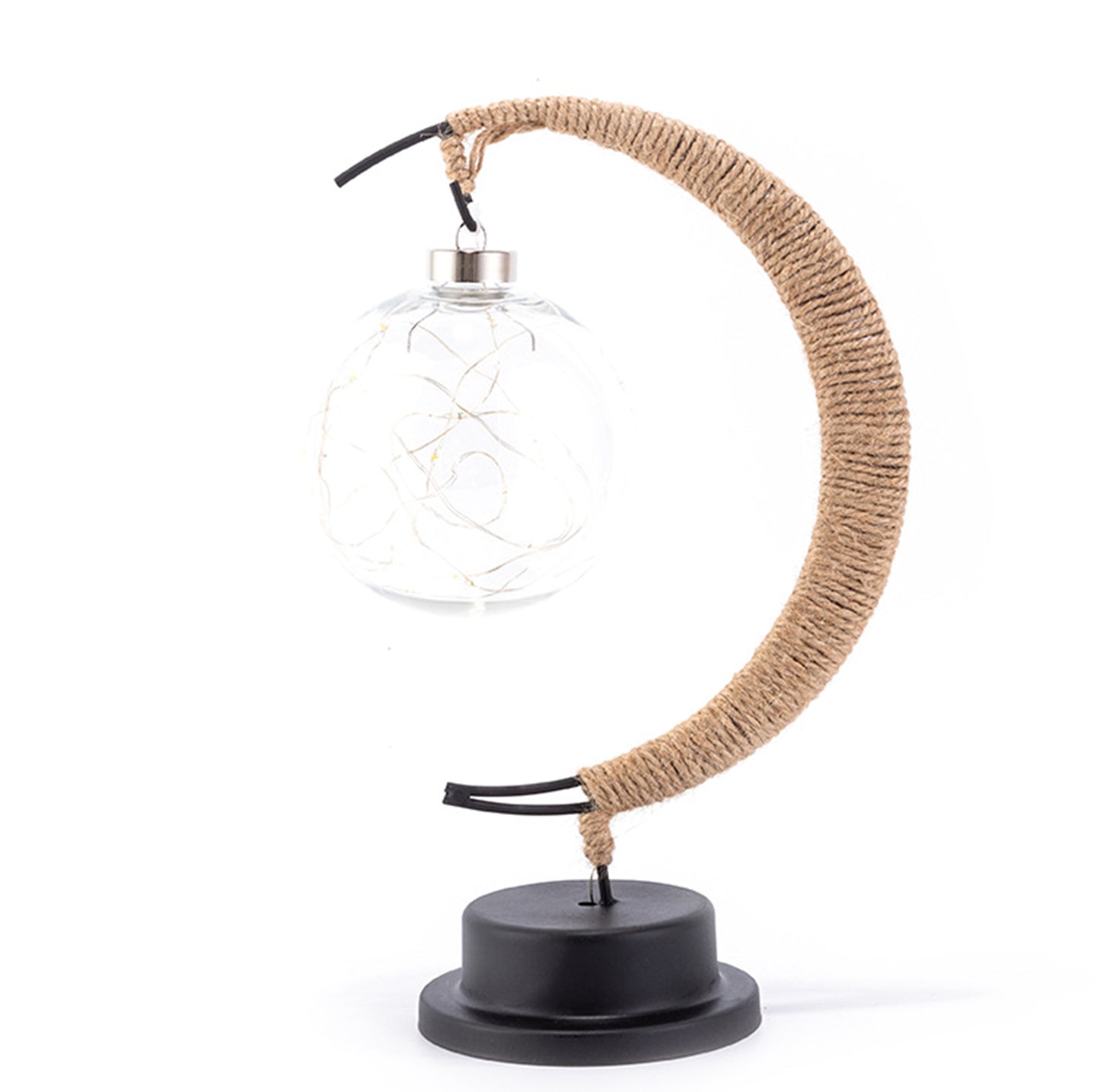 Handmade Ratan Moon Lamp