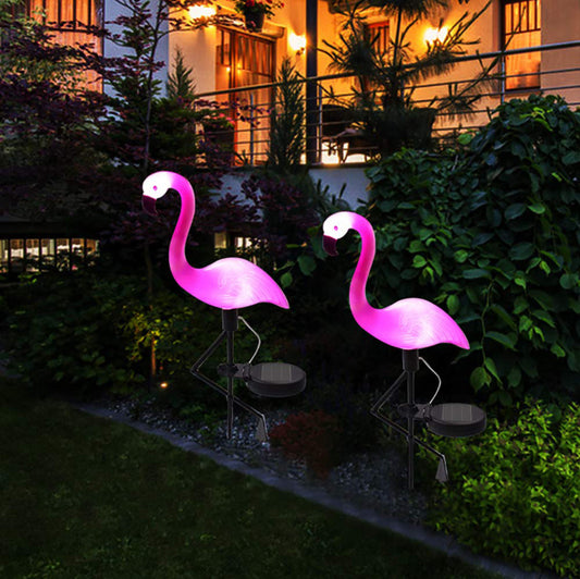 Waterproof Flamingo Solar Lamp