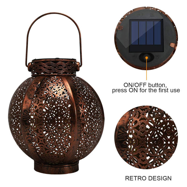 Solar Retro Waterproof Lantern Lamp